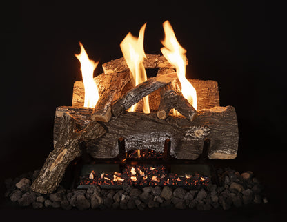 Weathered Oak Vent Less Log Sets