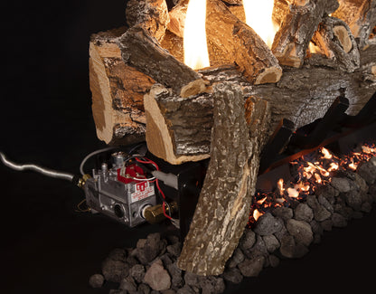 Weathered Oak Vent Less Log Sets