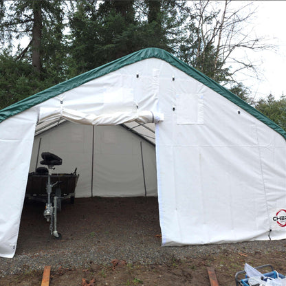 W 20FT x L 20FT x H 12FT Single Truss Storage Shelter