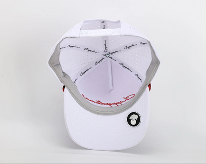 White Rope Hat - Chippopotamus Red