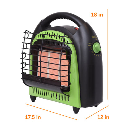 Flame King Portable Heater 20,000 BTU Propane Gas Tank Space Radiant Indoor & Outdoor