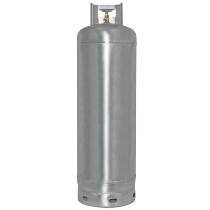 Flame King 100lb Empty Galvanized Propane Tank LP Cylinder with POL Valve