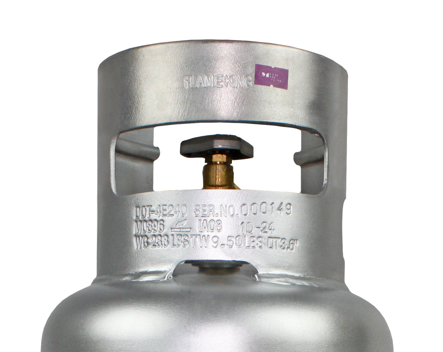 Flame King Lightweight 10lb Aluminum Propane Tank LP Cylinder with OPD