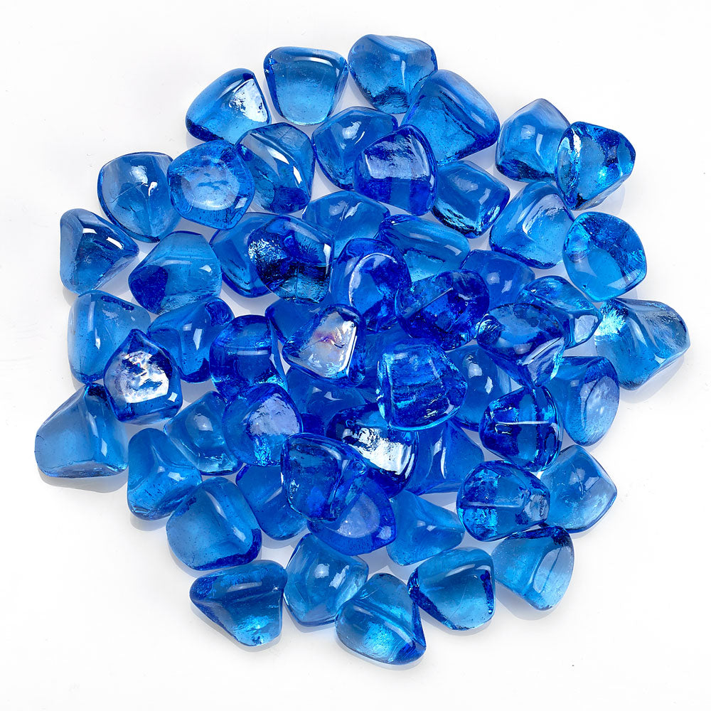 1" Zircon Fire Glass - 10lbs