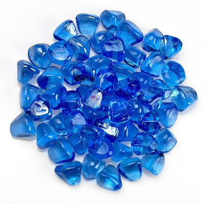 1" Zircon Fire Glass - 10lbs