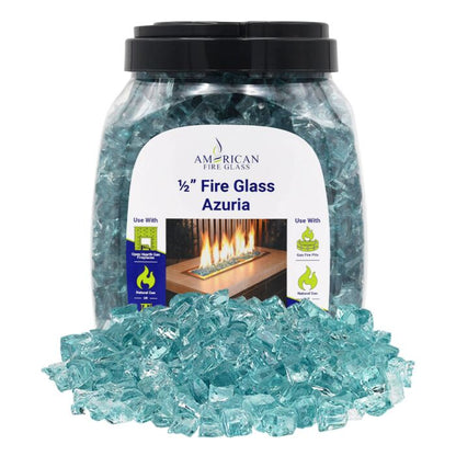 1/2" Classic Fire Glass - 10lbs (Jar)