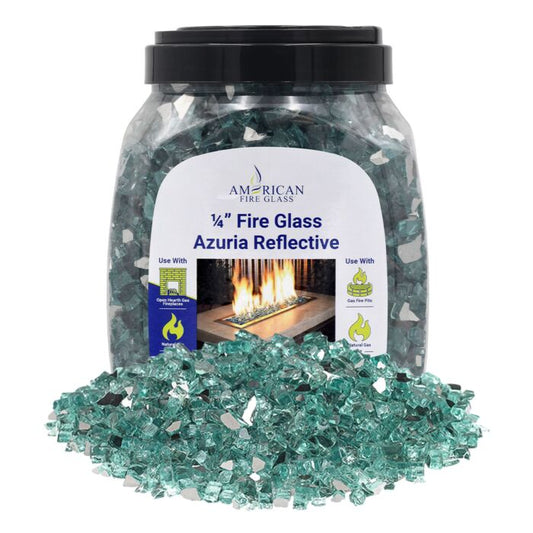 1/4" Reflective Fire Glass - 10lbs (Jar)