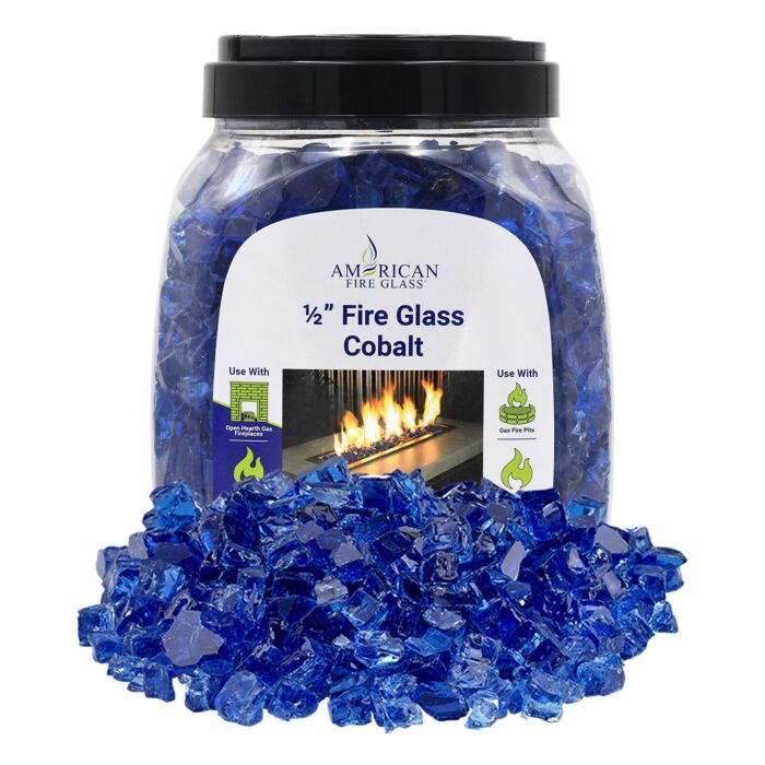 1/2" Classic Fire Glass - 10lbs (Jar)