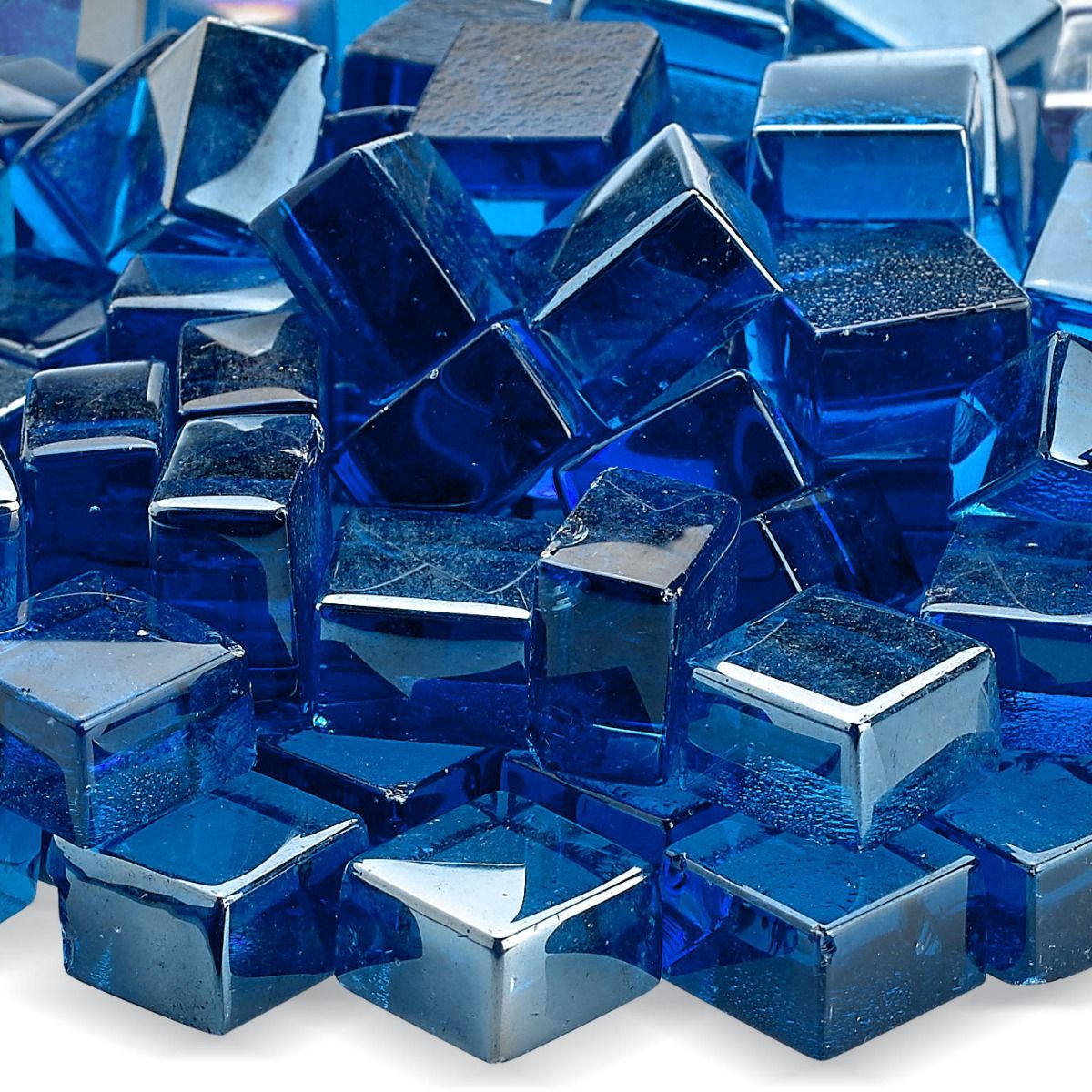 1/2" Fire Glass 2.0 Cubes - 10lbs