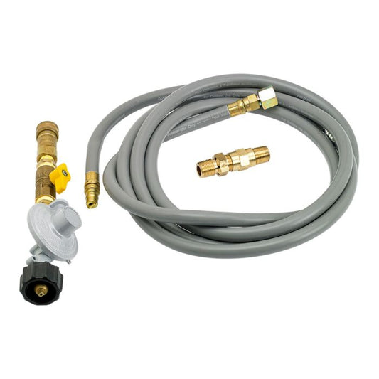 Fire Pit Propane Installation Kit with 11' Hose and Quick-Connect