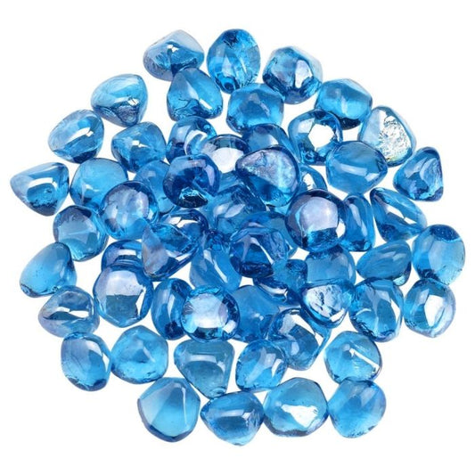 1" Zircon Fire Glass - 10lbs
