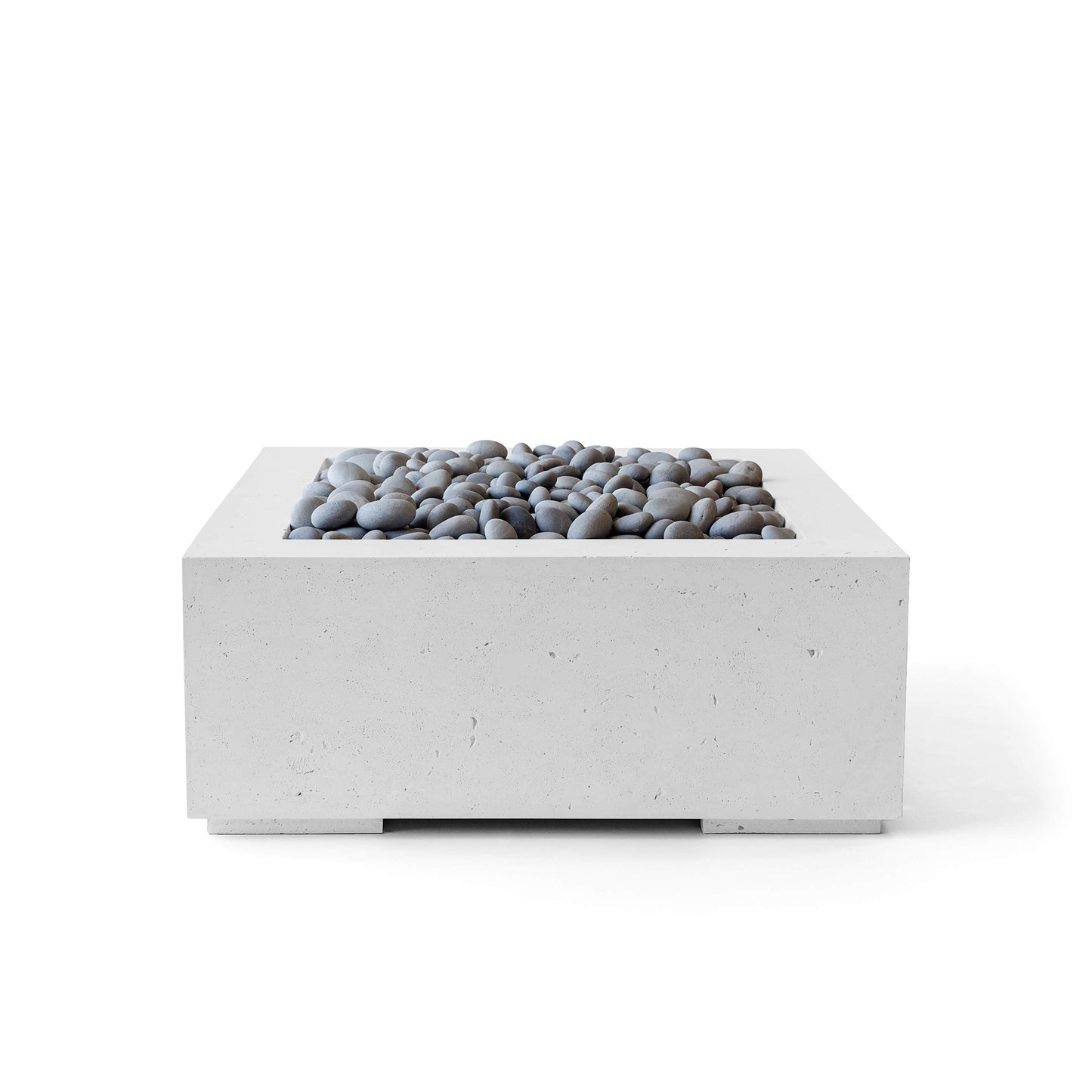 Alea 32" Square Concrete Fire Pit - Match Lit