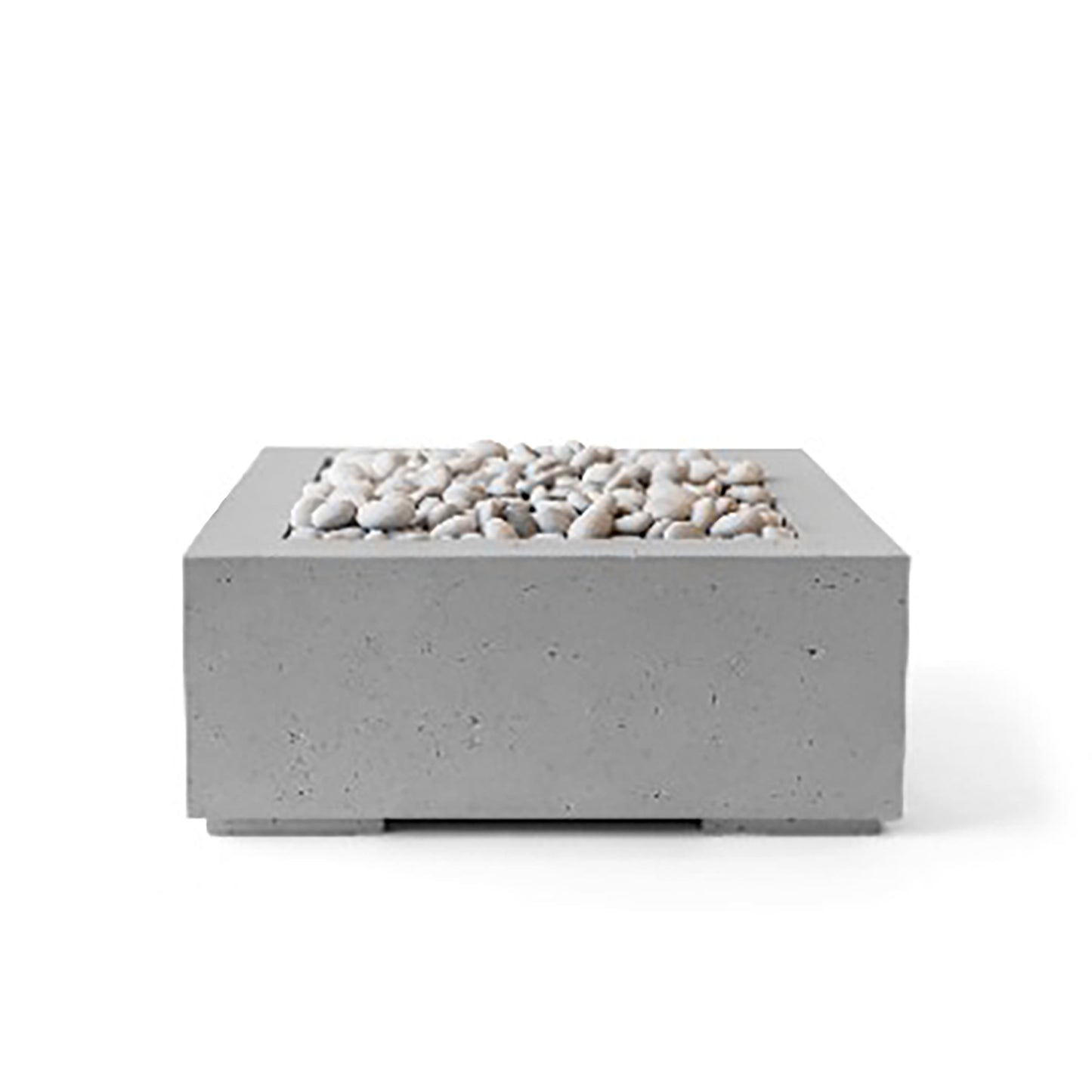 Alea 32" Square Concrete Fire Pit - Match Lit