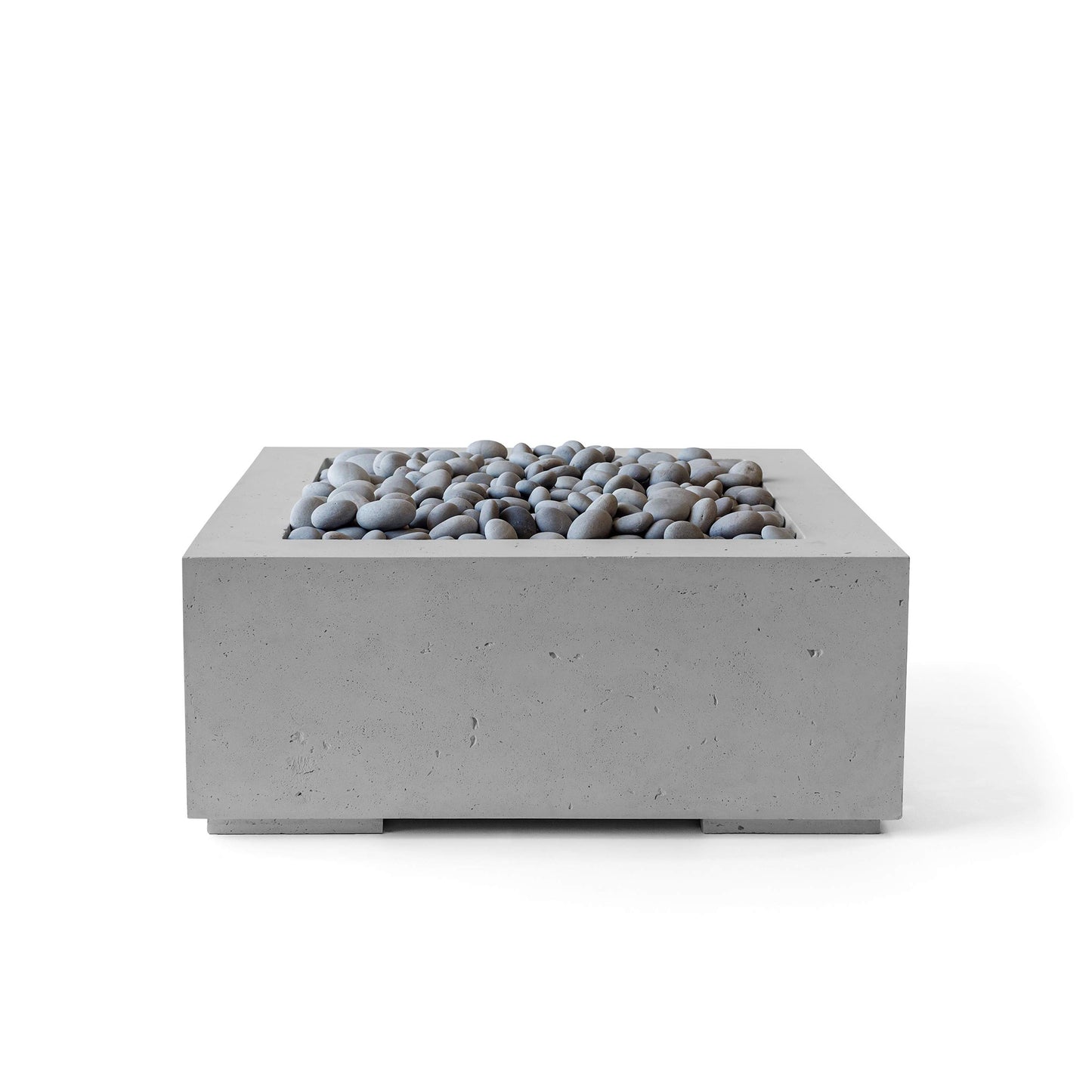 Alea 32" Square Concrete Fire Pit - Match Lit