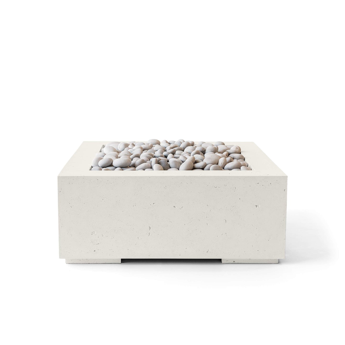 Alea 32" Square Concrete Fire Pit - Match Lit
