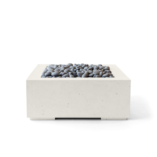 Alea 40" Square Concrete Fire Pit - Electronic Ignition 120VAC