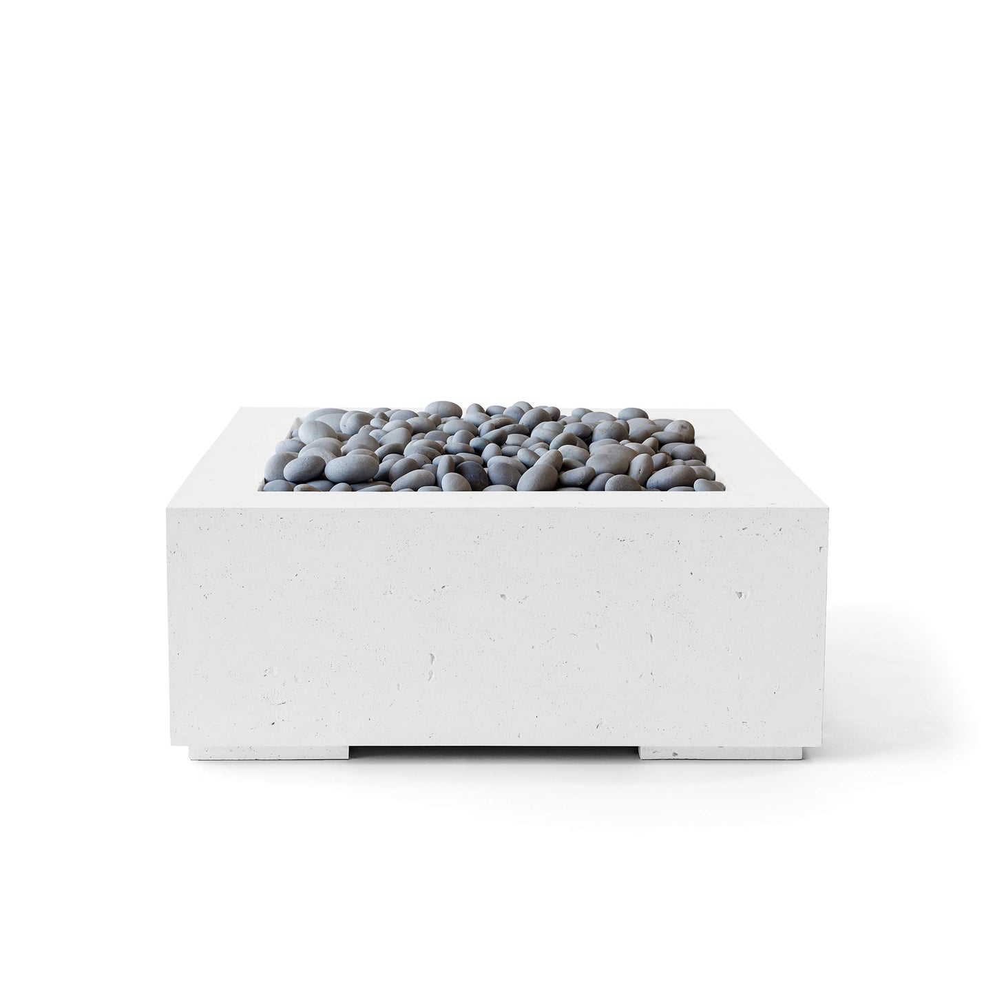 Alea 32" Square Concrete Fire Pit - Match Lit