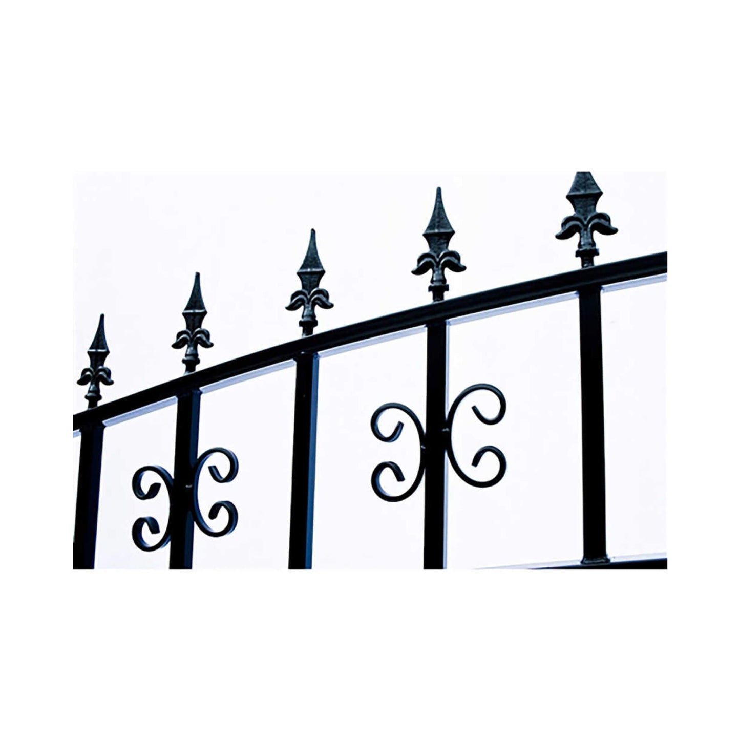 12FT - 18FT Heavy-Duty Venice-Style Steel Dual-Swing Driveway Gate