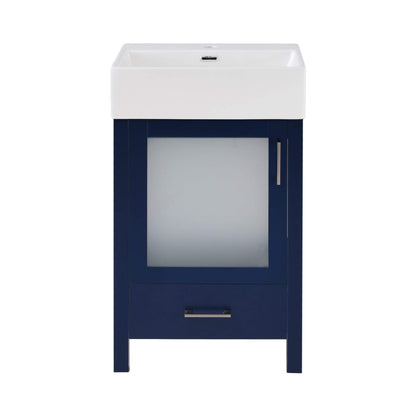 Alora 20-Inch Modern Bathroom Vanity With Ceramic Sink And Storage Cabinet