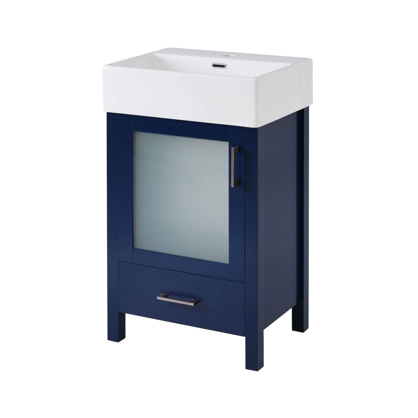 Alora 20-Inch Modern Bathroom Vanity With Ceramic Sink And Storage Cabinet