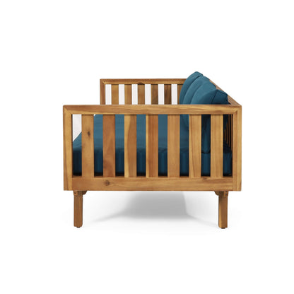 Alora 3-Seater Acacia Wood Daybed Sofa With Water-Resistant Cushions