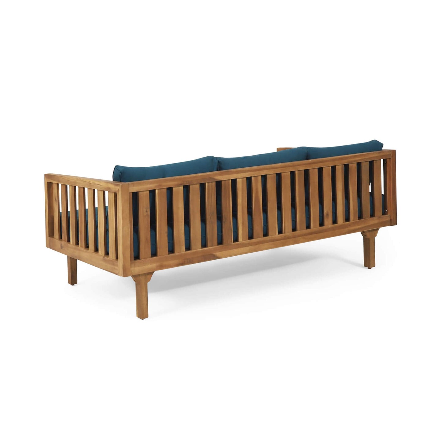 Alora 3-Seater Acacia Wood Daybed Sofa With Water-Resistant Cushions