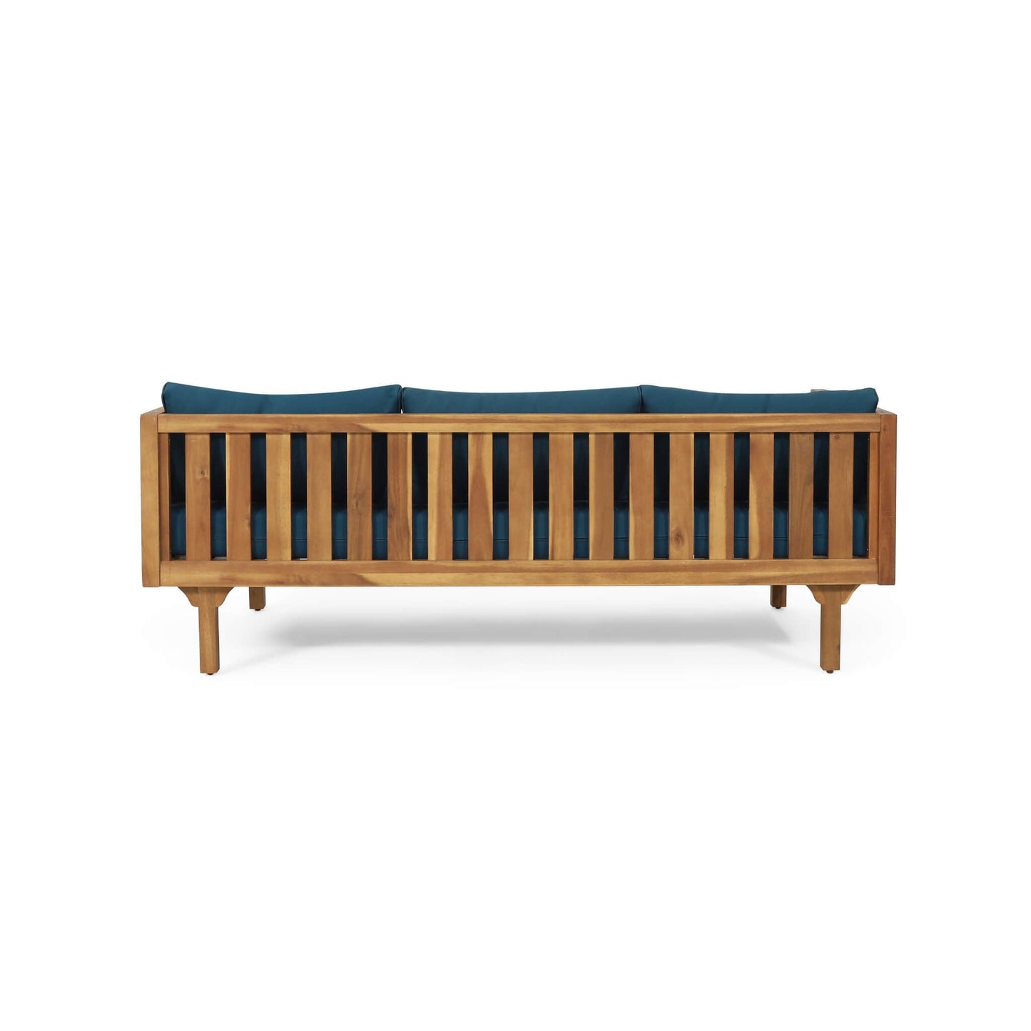 Alora 3-Seater Acacia Wood Daybed Sofa With Water-Resistant Cushions
