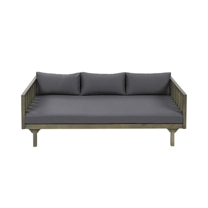 Alora 3-Seater Acacia Wood Daybed Sofa With Water-Resistant Cushions