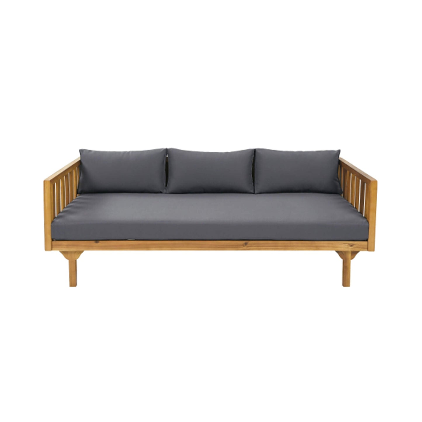 Alora 3-Seater Acacia Wood Daybed Sofa With Water-Resistant Cushions