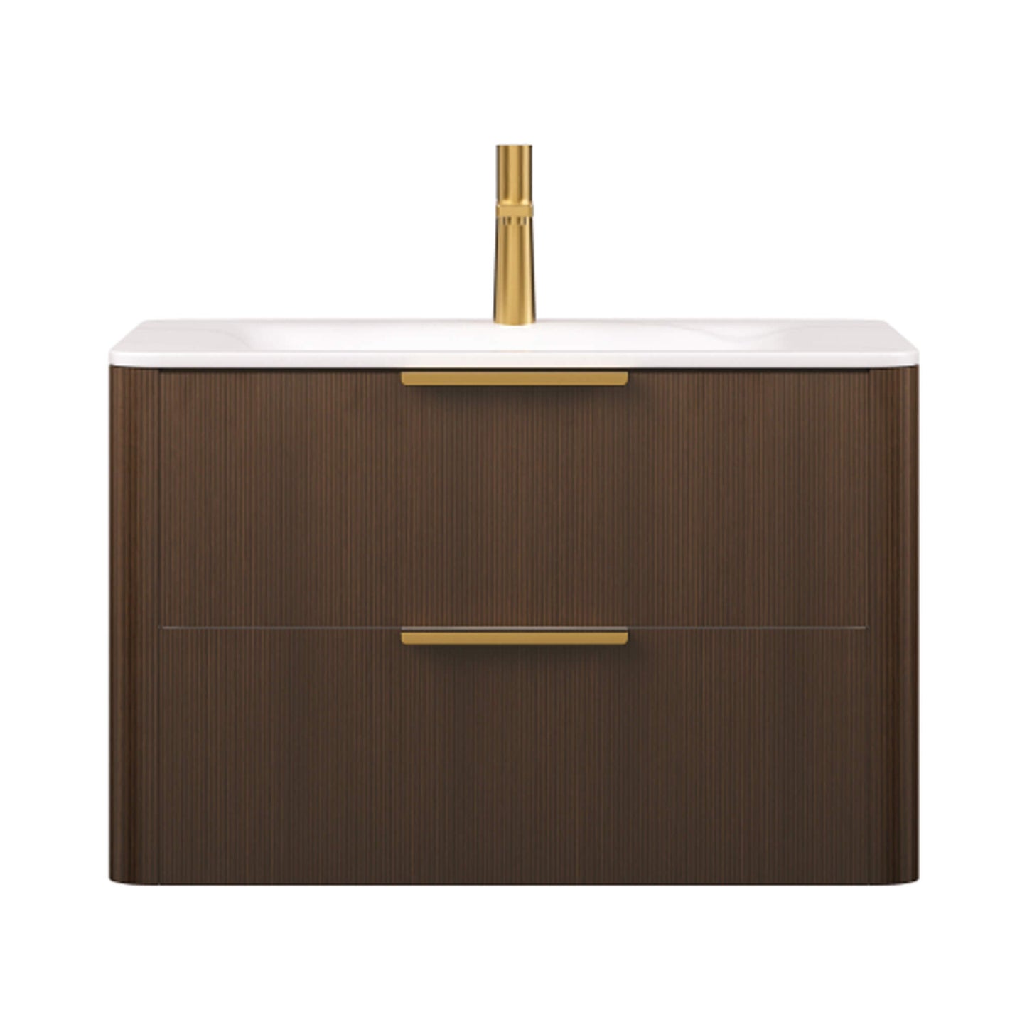 Alora Luxury 30/36-Inch Sintered Stone Floating Bathroom Vanity With Sink