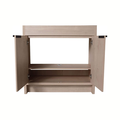 Alora 36-Inch Freestanding Bathroom Vanity With White Resin Sink