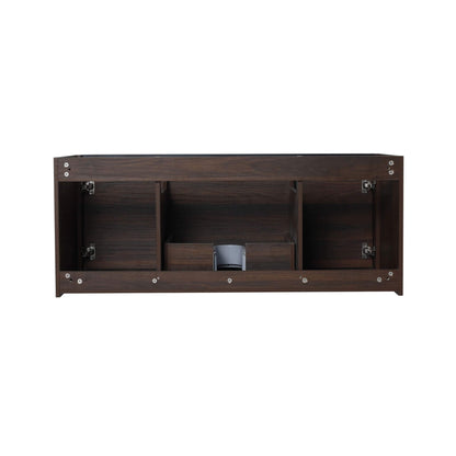 Alora Floating Walnut Bathroom Vanity With Resin Sink Soft Close Doors