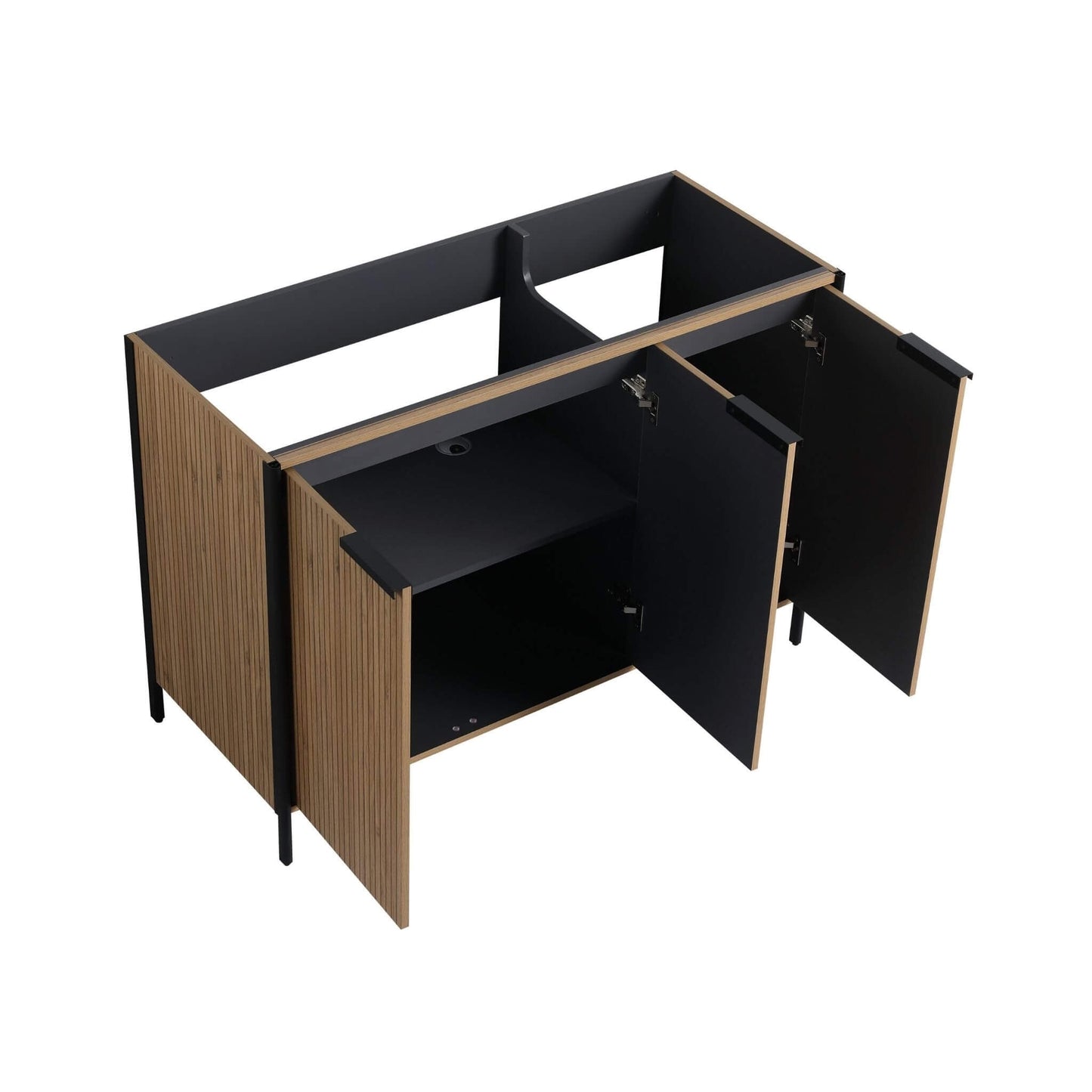 Alora 48-Inch Modern Light Coffee Freestanding Vanity With Resin Sink