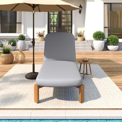 Alora Adjustable Outdoor Chaise Lounge with Reclining Backrest