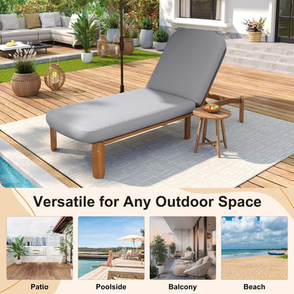 Alora Adjustable Outdoor Chaise Lounge with Reclining Backrest