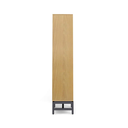Alora Banting Mid-Century Oak Veneer Bookcase With Adjustable Shelves