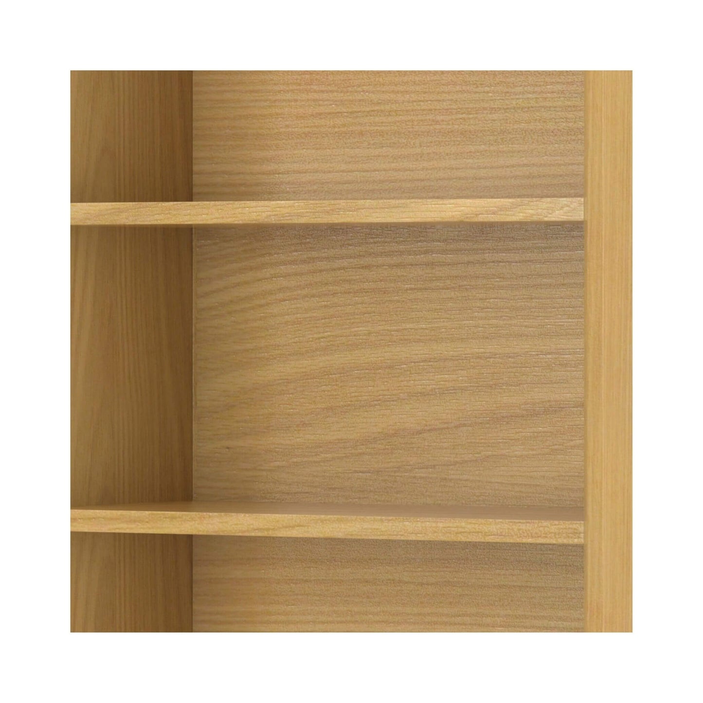 Alora Banting Mid-Century Oak Veneer Bookcase With Adjustable Shelves