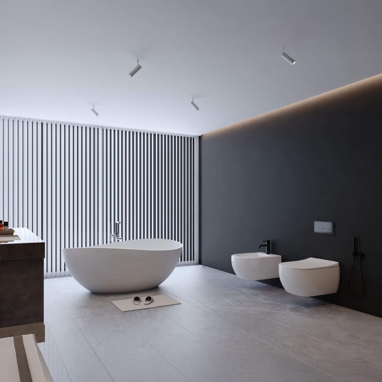 Alora Luxury 63-Inch Matte White Freestanding Soaking Bathtub With Overflow And Pop-Up Drain