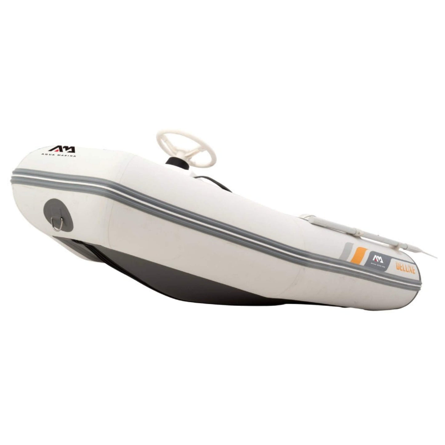 Aqua Marina A-Deluxe 4-Person Inflatable Speed Boat With Comfortable Rowing Seat And Adjustable Center Feet 8FT