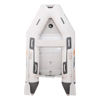 Aqua Marina A-Deluxe 4-Person Inflatable Speed Boat With Comfortable Rowing Seat And Adjustable Center Feet 8FT