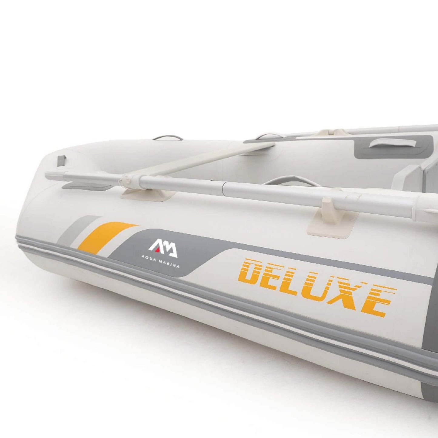 Aqua Marina A-Deluxe 4-Person Inflatable Speed Boat With Comfortable Rowing Seat And Adjustable Center Feet 8FT