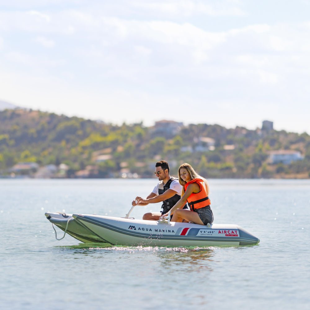 Aqua Marina Aircat 5-Person High-Speed Inflatable Catamaran With DWF Air Deck 11FT