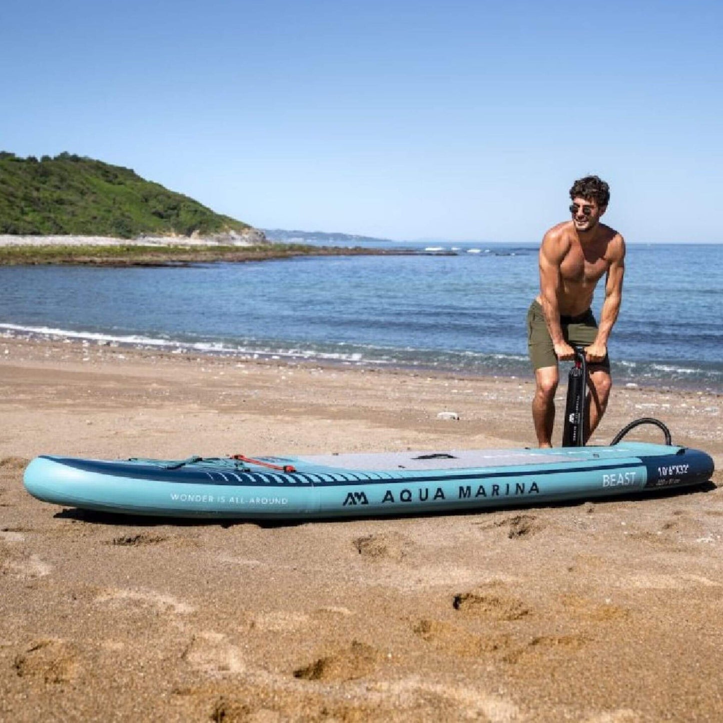 Aqua Marina Beast Advanced All-Around Inflatable SUP With Carbon Hybrid Paddle 10FT