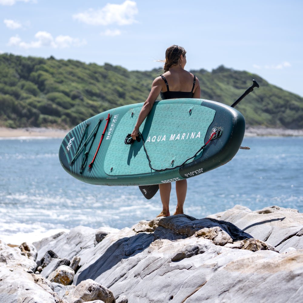 Aqua Marina Breeze Green Compact Inflatable SUP With Drop Stitch Light Technology 9FT