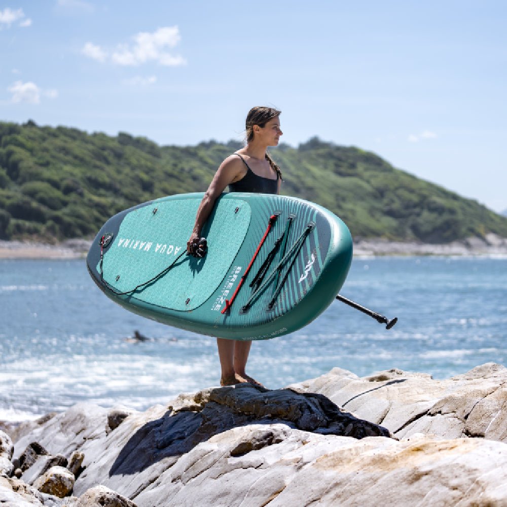 Aqua Marina Breeze Green Compact Inflatable SUP With Drop Stitch Light Technology 9FT