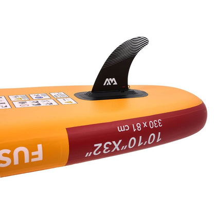 Aqua Marina Fusion Premium All-Around SUP W/ Durable PVC Rail Layers & Grooved EVA Footpad 10FT