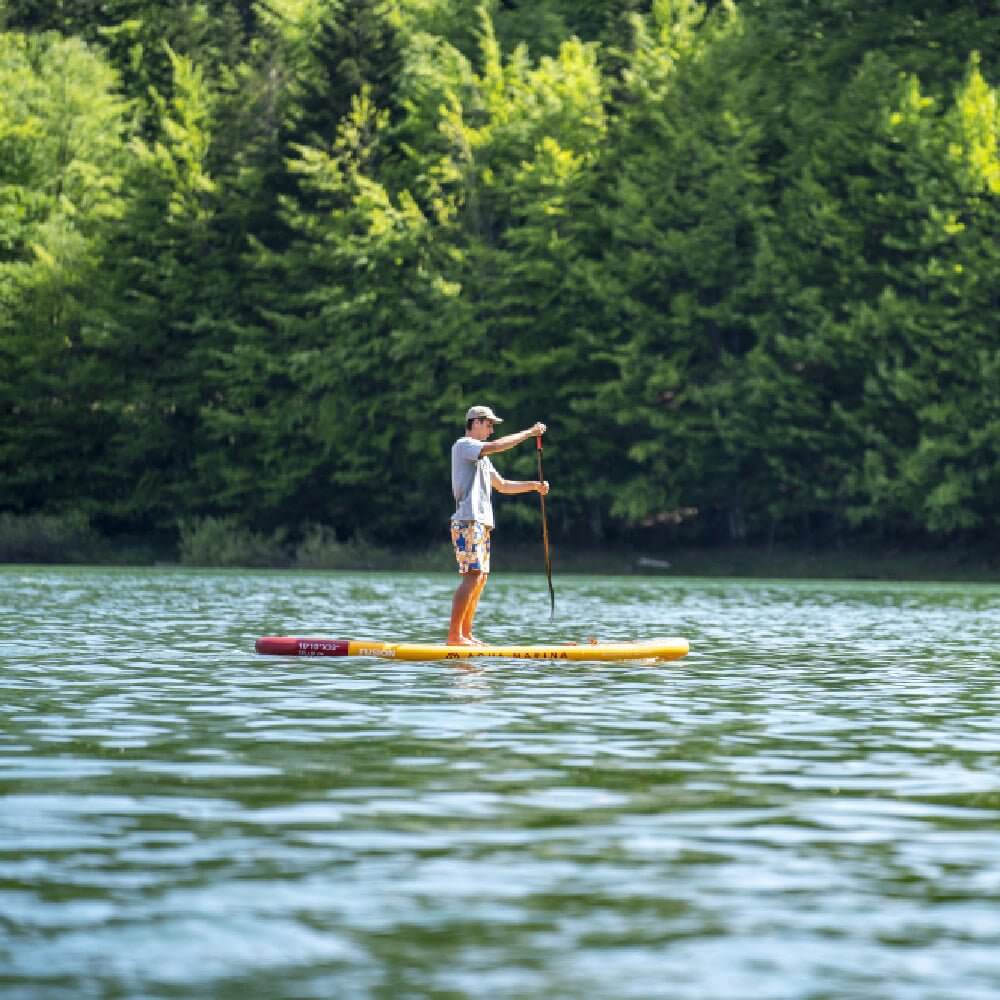 Aqua Marina Fusion Premium All-Around SUP W/ Durable PVC Rail Layers & Grooved EVA Footpad 10FT