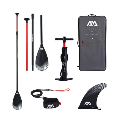 Aqua Marina Fusion Premium All-Around SUP W/ Durable PVC Rail Layers & Grooved EVA Footpad 10FT