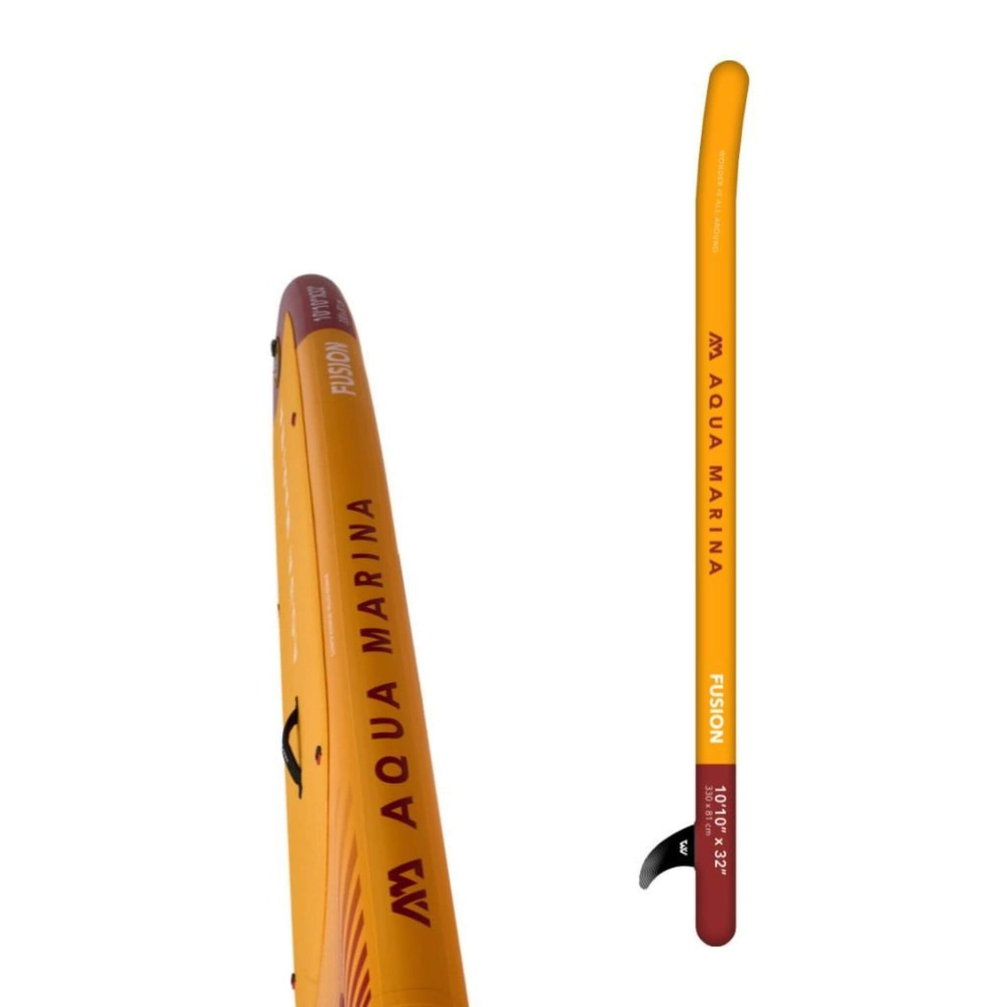 Aqua Marina Fusion Premium All-Around SUP W/ Durable PVC Rail Layers & Grooved EVA Footpad 10FT