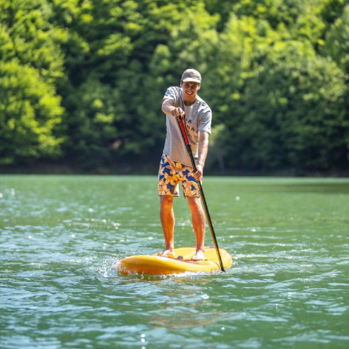 Aqua Marina Fusion Premium All-Around SUP W/ Durable PVC Rail Layers & Grooved EVA Footpad 10FT